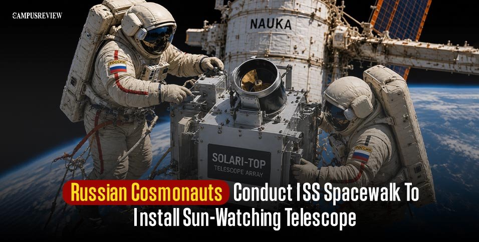 Russian Cosmonauts Conduct ISS Spacewalk