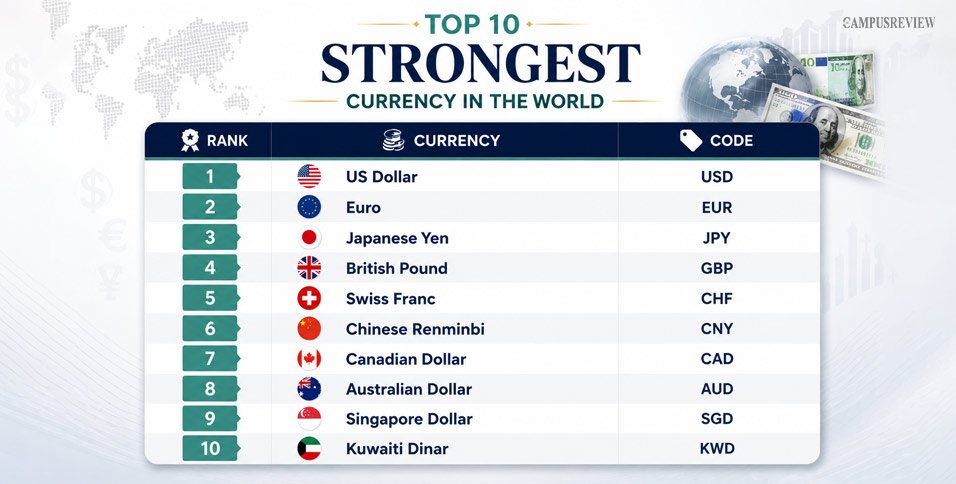 Top 10 Strongest Currencies in the World (2026)