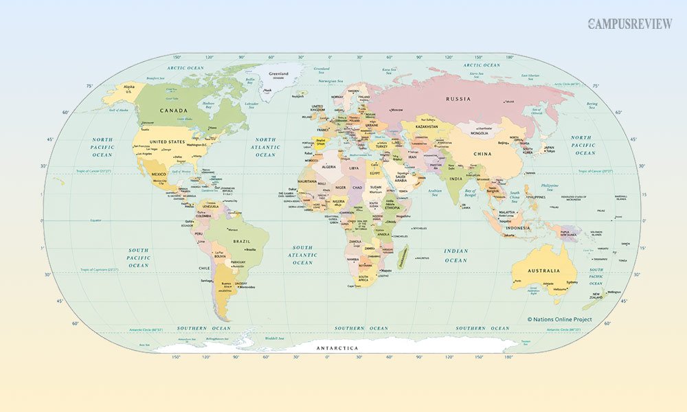 What Is a World Map with Countries and Capitals?