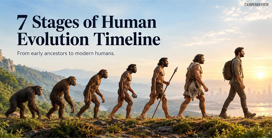 7 Stages of Human Evolution Timeline: How Humans Evolved