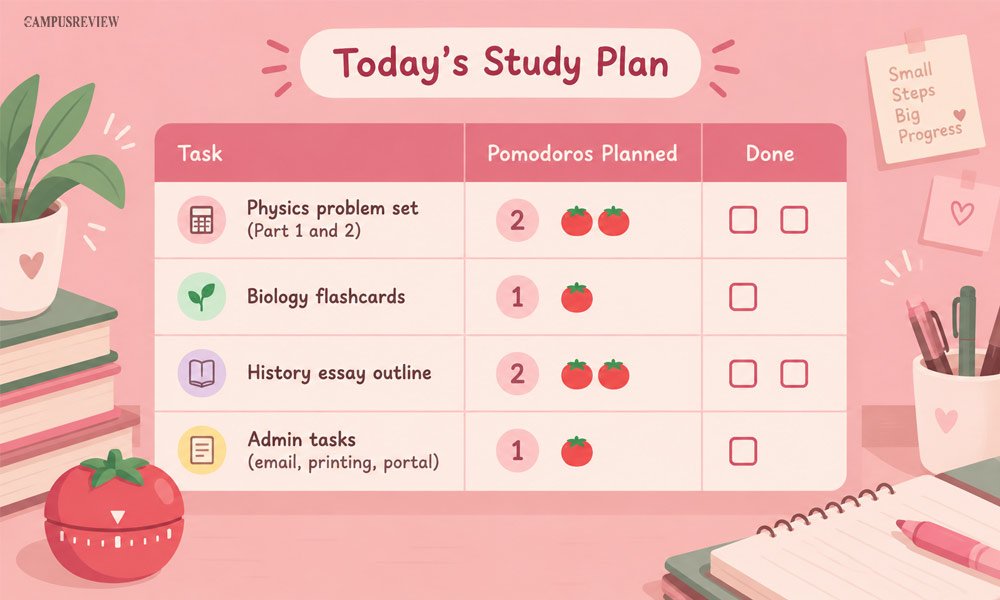 Plan Your Pomodoros for the Day
