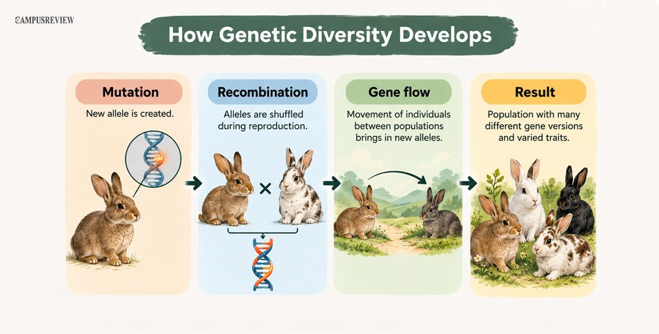 How Does Genetic Diversity Develop?